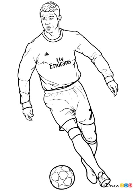 ronaldo drawing for kids